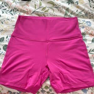 Women's Pink High-Waisted Shorts